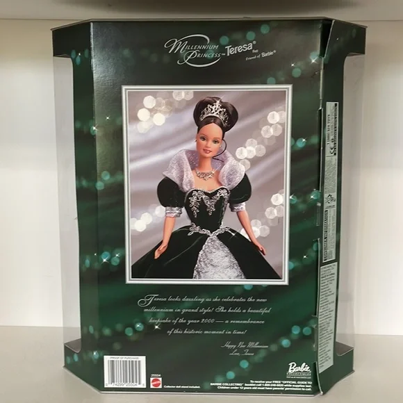 Millennium Princess Teresa Friend of Barbie NIB 2000 Millennium Keepsake Inside - Picture 2 of 13